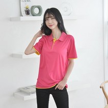 마롱패션 쿨론 페브릭 이중 카라티반팔 티셔츠 단체티 단체복