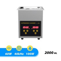 eiwei 초음파 청소기 욕조 2l 60w 히터 타이머 디지털 디스플레이 스테인레스 바구니 식기세척기 초음파 가전, 220v-240v, 영국