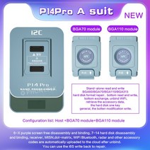 I2C P14 Pro BGA110 PCIE ND HDD 프로그래머. 아이폰 Max 보라색 화면 SYSCFG 데이터 읽기 언바인드 Wifi, 01 P14 pro 2 modules