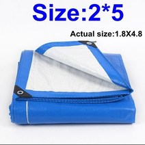 헥사타프모기장 터널형 풀 옥타 라운지 타프 쉘터 blue white pe tarpaulin cover 정원 꽃 가구 방수 천 텐트 애완 동물 집 차폐 오토바이 tarpaulin, 2x5m