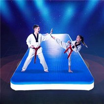 태권도장 태권도 에어매트 공중제비 훈련 낙법 훈련, 수입산 에어쿠션 1x2(두꺼운 기모)