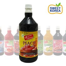 스위트코리아 복숭아홍차 1000ml 1개/피치 티 액상음료 과일 원액