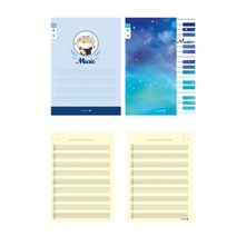 초등 3-6 저학년 남어린이 음악 오선 노트 음표 공책, 초등 음악 오선 노트(남아) 1권