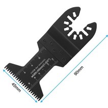 멀티커터 멀티드릴 12 45 다기능 이중 금속 정밀 톱 블레이드 진동 전원 절단 도구, 거친 치아