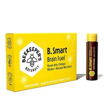 BEEKEEPERS NATURALS B.LXR 뇌 연료 - 기억력 집중력 및 투명성 액체 포뮬라 생산성 지원 - 로열 젤리 은행나무 바코파 몬니에리 - 케토 친화적 글루텐 카페인 프리 (6개), 6 Count (Pack of 1), 6개