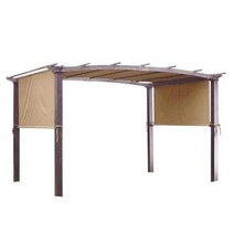 그늘막 17x65 Ft 캐노피 커버 내구성 야외 정원 교체 천막 차양 범용 발코니 Pergola 구조, 5-Only Canopy Cover