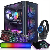 STGAubron 게임용 데스크탑 PC 인텔 코어 i7-6700, 라데온 RX 580 8G
