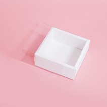 중앙패키지 투명슬리브 다용도선물상자 박스(정사각) 마카롱포장 100개