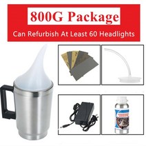 headlight polisher car polish renovator 헤드라이트 연마 액체 폴리머 화학 연마 자동차 헤드라이트 복원 키트, 키트 2