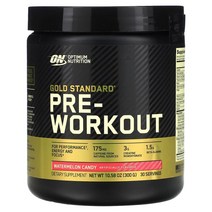 몬스터밀크 제로카브 크레아틴 Optimum Nutrition Gold Standard 운동 전 보충제 수박 캔디 맛 300g1058oz