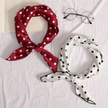 사각 쁘띠 스카프 미니 봄 가을 여성 여자 패턴 포인트