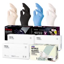 니트릴라텍스장갑모음 100매 아빠마음 유니랩 테이팩스 식품인증 요리용, 아빠마음 니트릴 블루 소형 100매 2개