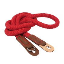 카메라가죽스트랩 카메라끈 DSLR스트랩 로프형 100cm, 스트랩로프형 빨강