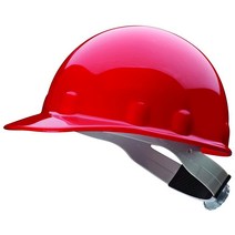 Fibre Metal Honeywell SuperEight 열가소성 캡 스타일 안전모 8포인트 래칫 서스펜션 그레이 E2RWGY, Red, Red