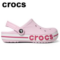 크록스 바야밴드 공용 클로그 샌들 핑크 205089-6TG