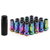 레이싱 휠 볼트 락너트 락볼트 경량 알루미늄 튜닝 액세서리 레인보우 나사 20개 현카