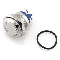 원형 16mm 방수 누름 푸쉬 버튼 스위치 12V 공구-72394EA