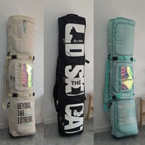 스노우 보드 가방 스키 부츠 캐리어 백팩 바퀴달린, 라이트블루 155x35cm