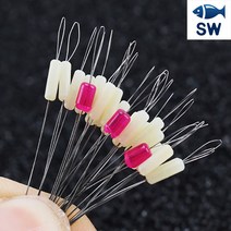 SW피싱 21+3 실리콘 찌멈춤 고무 유백색 투명펄 2가지색상 고순도 찌멈춤 고무 민물 낚시 용품 소품, 유백색M
