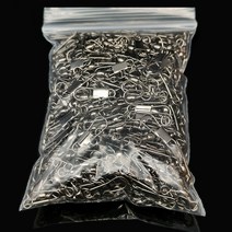 50pcs 겨울 얼음 낚시 용품 회전 낚시 커넥터 핀 베어링 롤링 회전 스냅 Fastlock 클립 Fishhook Lure TacklePesca, 50PCS Size 7