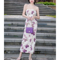 수입명품 스타일 탑 오프숄더 롱 원피스