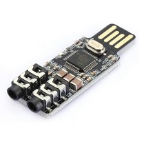 VHM-303 CM108 USB 드라이브 프리 사운드 카드 랩톱 컴퓨터 외부 사운드 카드 모듈 CM108 칩, 보여진 바와 같이, 하나
