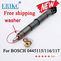 자동차 연료공급 부품 구리 와셔 f00p01004 보쉬 피에조 용 커먼 레일 인젝터 분사 노즐 0445115 / 116 117, 4개