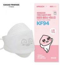 카카오프렌즈 어피치 페이스 브이마스크 소형 KF94, 30개, 1개입