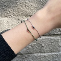 매듭볼 팔찌 만들기 DIY 세트, 골드, 그린