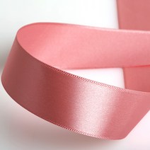 홀리코 선물 포장 공예 공단 실크 리본 끈 25mm 40mm (길이 9M), 18인디안핑크