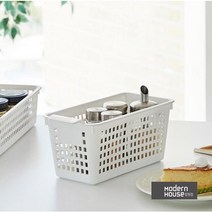 [모던하우스 창원점]깔끔하고 튼튼한 멀티바스켓 S 화이트 (28x13.6x13cm)_BT0523006