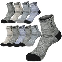 싹스몰 골프 파일 단목 남성양말 10켤레 등산양말 스포츠양말 작업양말 도톰한 쿠션파일, 혼합