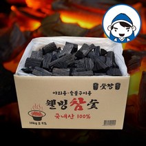 갑도리 펜션 업소용 캠핑용 바베큐 참숯, 10kg, 1개