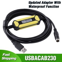 델타 DVP PLC 프로그래밍 케이블 용 USBACAB230 Xinje XC/XD/XE 날짜 라인 용 USB-DVP USB TO RS232 어댑터, Black