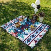 캠핑 러그 카페트 매트 에스닉 담요 블랭킷 1-2인용 130x180, A, 130*180cm