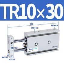 타카총 에어타카 전기 실 건 타카 타정기 네일 Airtac 트윈 에어 실린더 TR 시리즈 TR10x10, 04 TR10-30