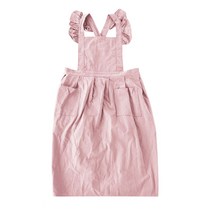 아워리빙 레이스 원피스 앞치마, 핑크, 1개