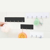 싱크대상부장 하단 공간활용 5발 후크 걸이 자취생, 블루