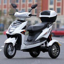 3륜 전기 오토바이 세발 전동 스쿠터 바이크 삼륜 자동차 출퇴근, No범퍼 전면디스크후면드럼35ah72V, 색상 상세이미지 참조