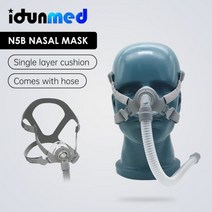 코골이 기구 성인 숙면 교정기 양압기 확장기 BMC CPAP 마스크 비강 N4 NB S/M/L 조절 헤드 기어 인공 호흡기 무호흡증을위한 공기 공급 Anti Snoring, N5B_멀티 사이즈 SML