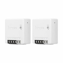 SONOFF ZBMINI ZigBee 미니 스마트 조명 스위치(양방향) 알렉사 스마트싱스 허브 구글 홈 및 소노프 ZBBridge 지그비 필요 인간 장치에 중립 와이어, ZBMINI 2-Pack