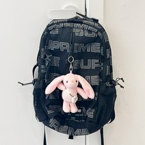 귀염뽀짝 부드러운 토끼 애착 인형 + 키링, 핑크