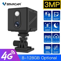 베이비모니터 스마트홈 펫 강아지 카메라 CCTV 2MP 4G SIM 카드 미니 실내 야간 감시 보안 모니터링 충전식 3000 mAh 배터리 전원 홈 캠, [06] CB75 Add 128GBCard