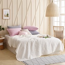 대나무섬유 엠보싱얇은이불 피그먼트워싱패드, 네이비