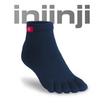 인진지 NEW 라이너 딥 블루 쿨맥스 얇은 이너 발가락 양말 무지 기능성 스포츠 단목 삭스 남성 여성 런닝 등산 운동