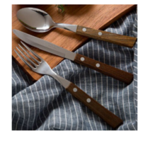 트라몬티나 트레딕셔널 우드핸들 커트러리세트, 나이프+스푼+포크, 2세트