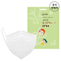 구디즈 KF94 황사 마스크 소형(8-13살) 100매+가그린 10ml 2포 증정 ~16시 주문, 쉴드 KF94, 대형, 회색