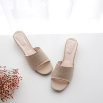 국내제작 발편한 빅사이즈 베이직 뮬 3cm 여성 슬리퍼
