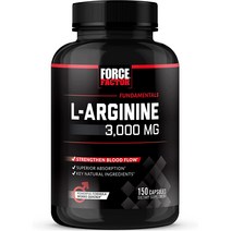 Force Factor L-Arginine Nitric Oxide 포스펙터 엘아르기닌 3000mg 450정 3팩, 150개 (3개들이), 개