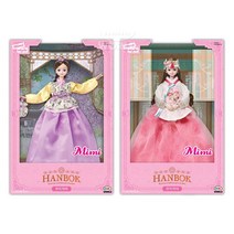 단아한 한복입은 동백 유채아씨 미미인형 아기인형